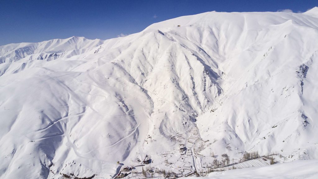 Darbandsar ski resort in Iran