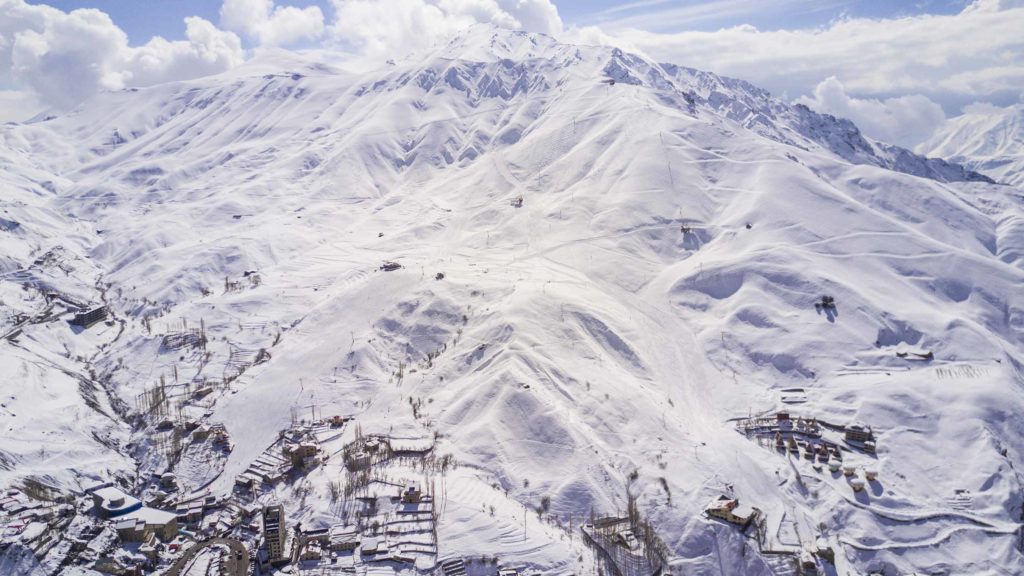 Shemshak ski resort in Iran