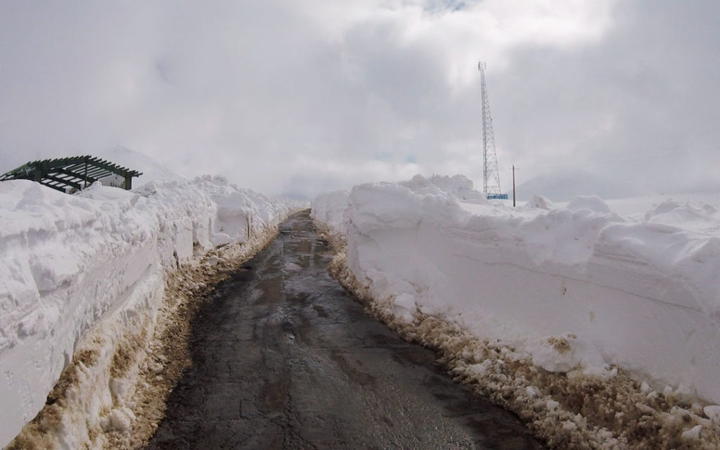 Road going to sahand ski resort in Iran