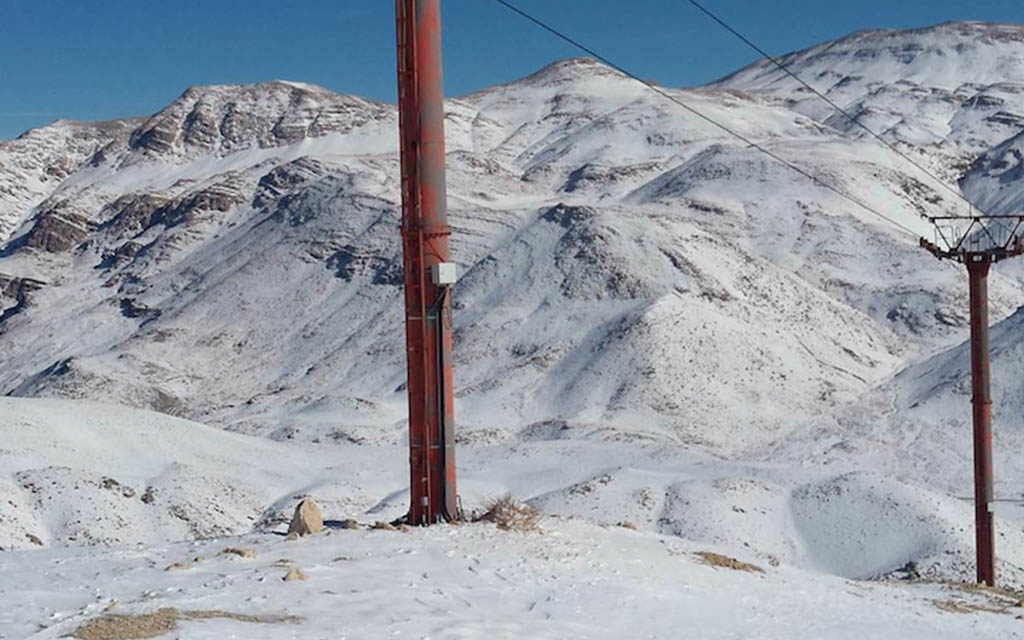 Premières neiges 2017-2018 dans la station de Pooladkaf Iran
