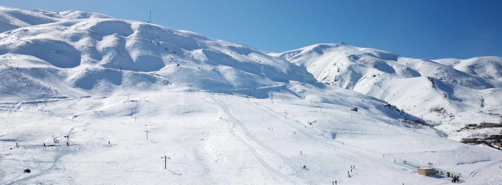 Khoshakoo ski resort in Iran